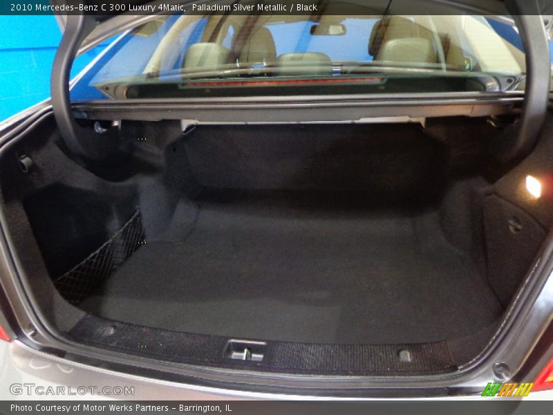 Palladium Silver Metallic / Black 2010 Mercedes-Benz C 300 Luxury 4Matic