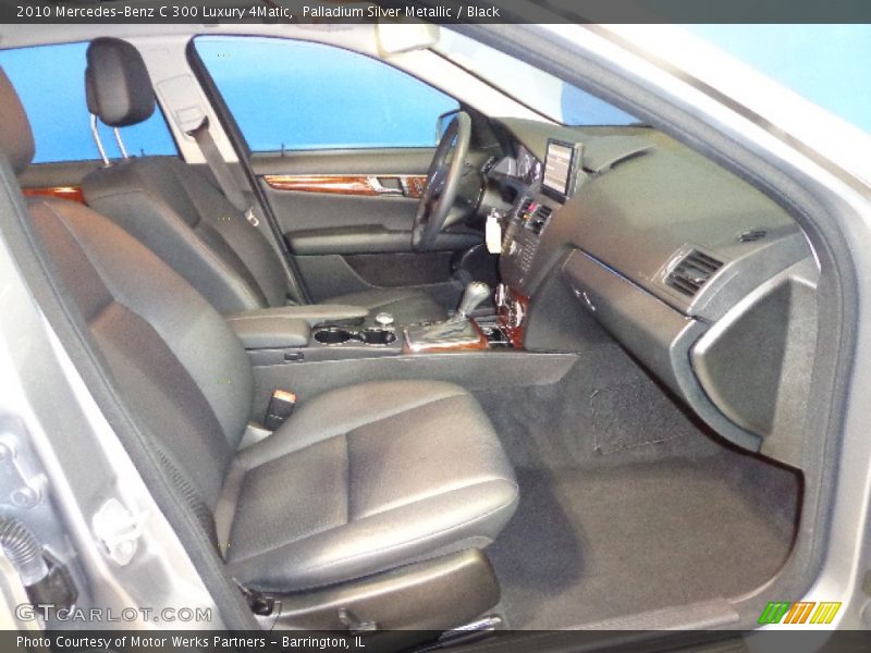 Palladium Silver Metallic / Black 2010 Mercedes-Benz C 300 Luxury 4Matic