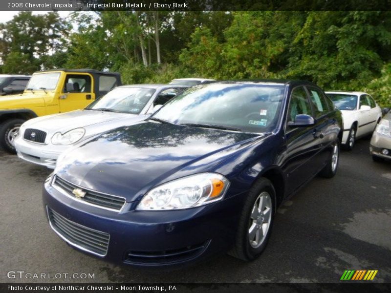 Imperial Blue Metallic / Ebony Black 2008 Chevrolet Impala LT