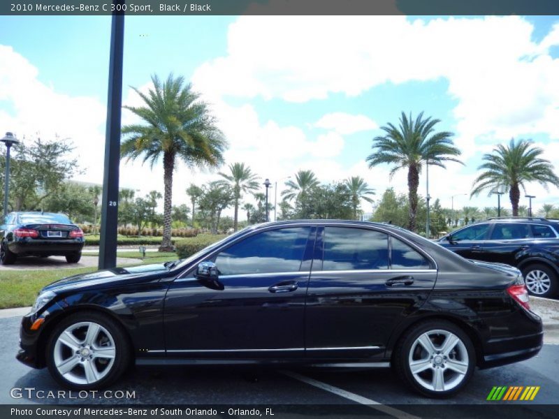 Black / Black 2010 Mercedes-Benz C 300 Sport