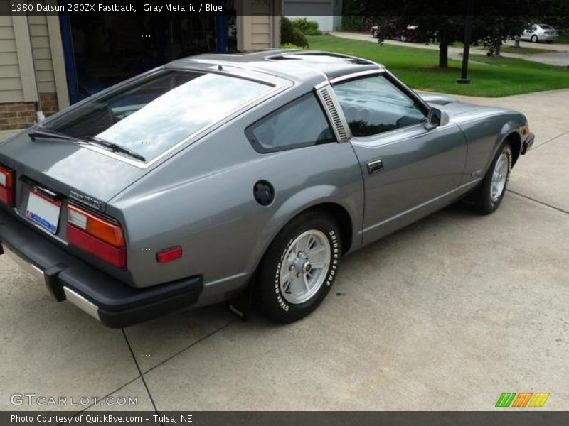 Gray Metallic / Blue 1980 Datsun 280ZX Fastback