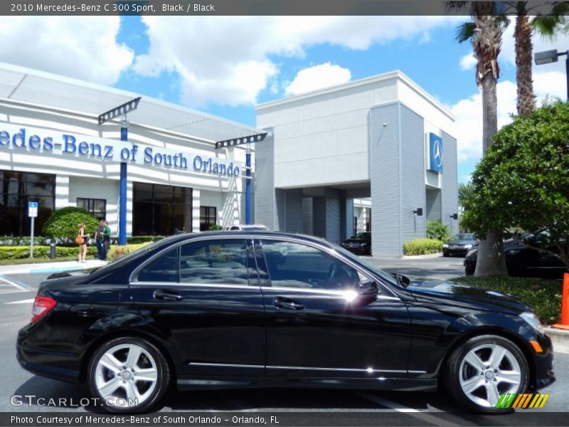 Black / Black 2010 Mercedes-Benz C 300 Sport