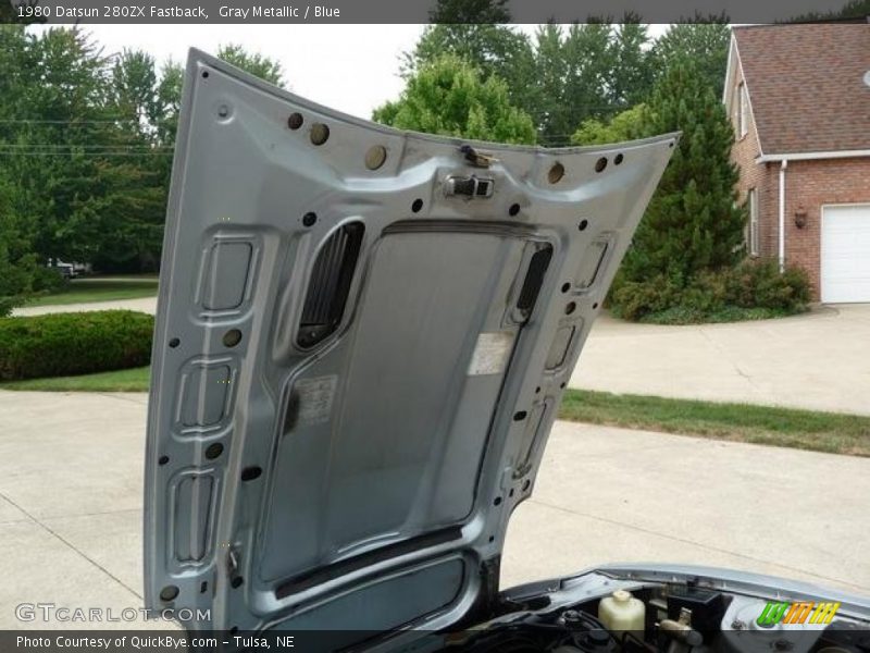Gray Metallic / Blue 1980 Datsun 280ZX Fastback