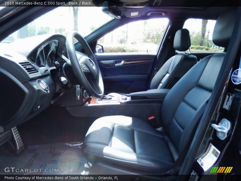 Black / Black 2010 Mercedes-Benz C 300 Sport