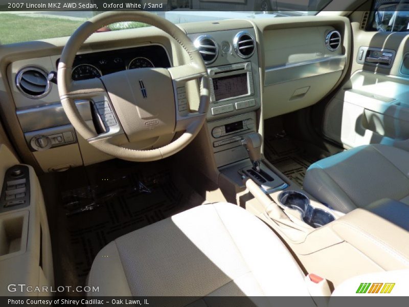 Oxford White / Sand 2007 Lincoln MKZ AWD Sedan
