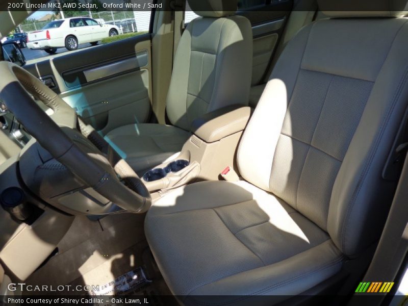 Oxford White / Sand 2007 Lincoln MKZ AWD Sedan