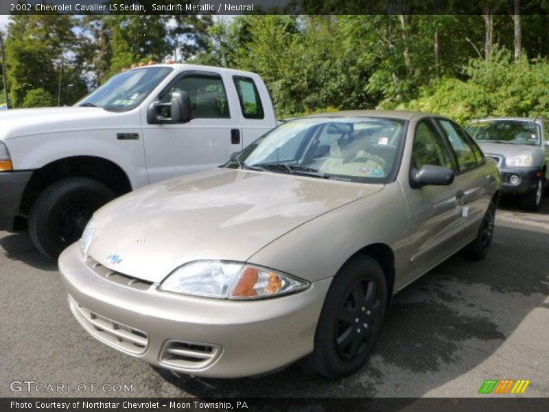 Sandrift Metallic / Neutral 2002 Chevrolet Cavalier LS Sedan