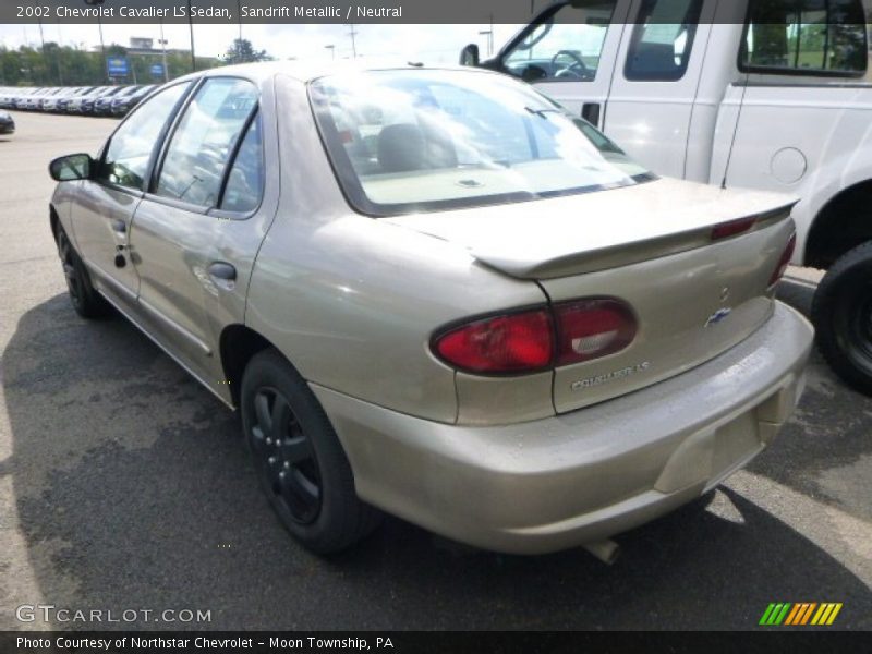 Sandrift Metallic / Neutral 2002 Chevrolet Cavalier LS Sedan