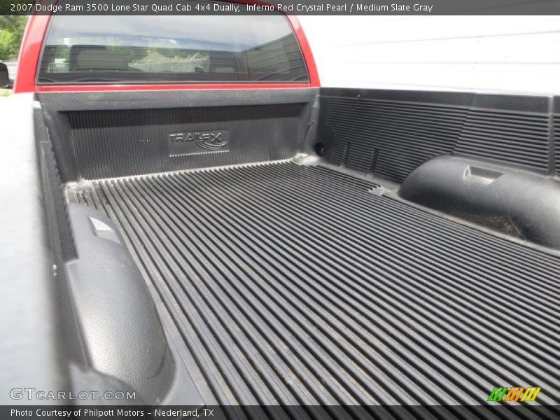 Inferno Red Crystal Pearl / Medium Slate Gray 2007 Dodge Ram 3500 Lone Star Quad Cab 4x4 Dually