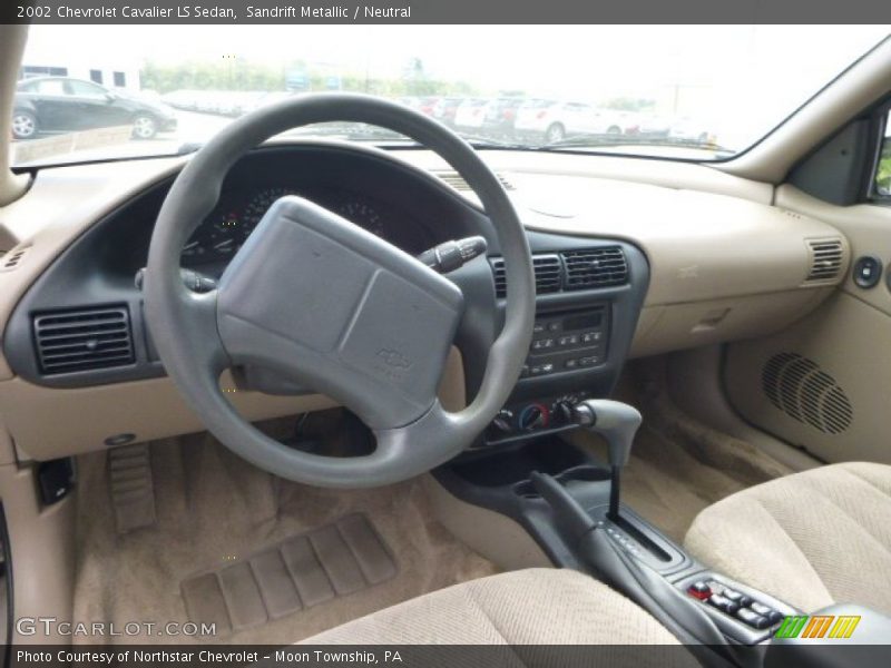Sandrift Metallic / Neutral 2002 Chevrolet Cavalier LS Sedan