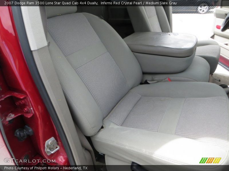 Inferno Red Crystal Pearl / Medium Slate Gray 2007 Dodge Ram 3500 Lone Star Quad Cab 4x4 Dually