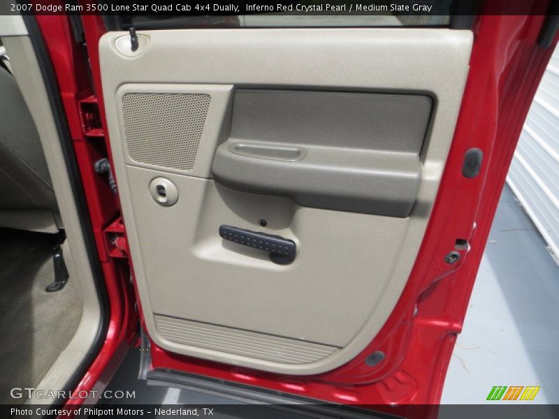 Inferno Red Crystal Pearl / Medium Slate Gray 2007 Dodge Ram 3500 Lone Star Quad Cab 4x4 Dually
