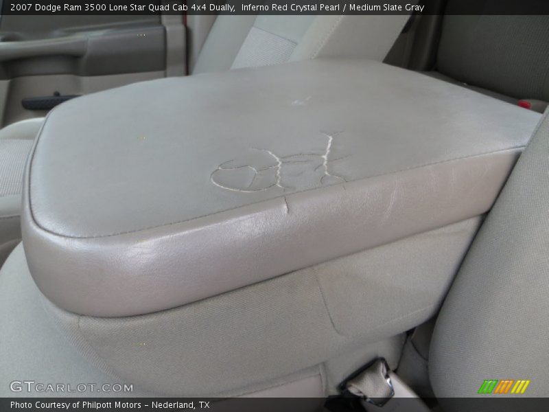 Inferno Red Crystal Pearl / Medium Slate Gray 2007 Dodge Ram 3500 Lone Star Quad Cab 4x4 Dually