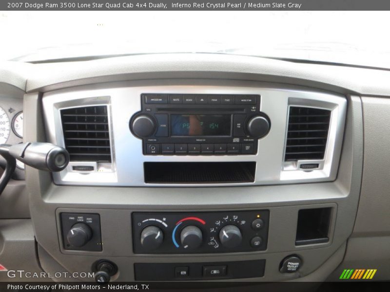 Inferno Red Crystal Pearl / Medium Slate Gray 2007 Dodge Ram 3500 Lone Star Quad Cab 4x4 Dually