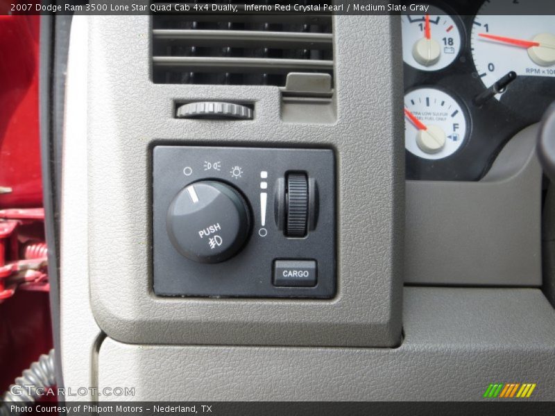 Inferno Red Crystal Pearl / Medium Slate Gray 2007 Dodge Ram 3500 Lone Star Quad Cab 4x4 Dually
