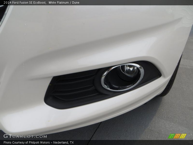 White Platinum / Dune 2014 Ford Fusion SE EcoBoost