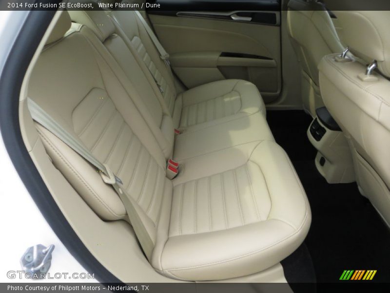 White Platinum / Dune 2014 Ford Fusion SE EcoBoost