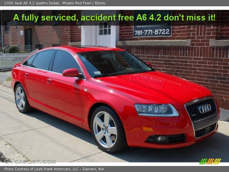 Misano Red Pearl / Ebony 2006 Audi A6 4.2 quattro Sedan