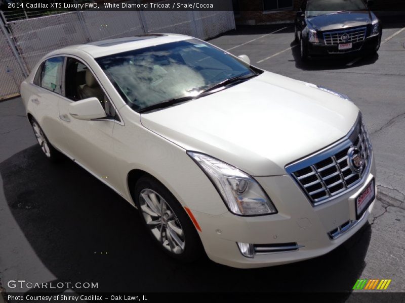 White Diamond Tricoat / Shale/Cocoa 2014 Cadillac XTS Luxury FWD