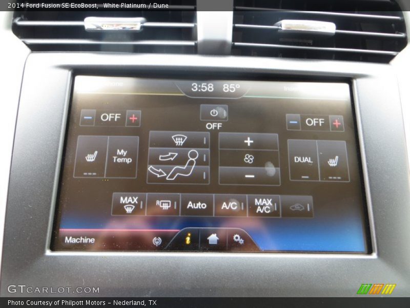 White Platinum / Dune 2014 Ford Fusion SE EcoBoost