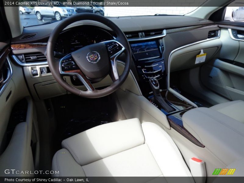 White Diamond Tricoat / Shale/Cocoa 2014 Cadillac XTS Luxury FWD