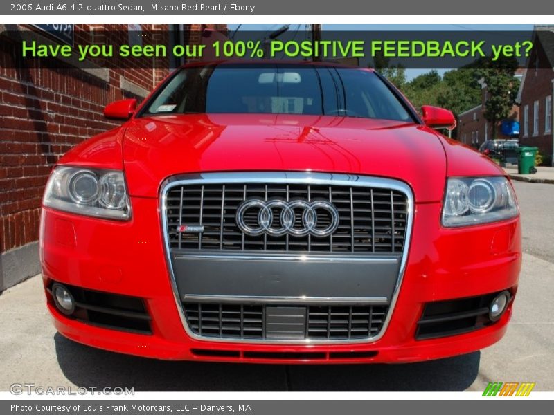 Misano Red Pearl / Ebony 2006 Audi A6 4.2 quattro Sedan