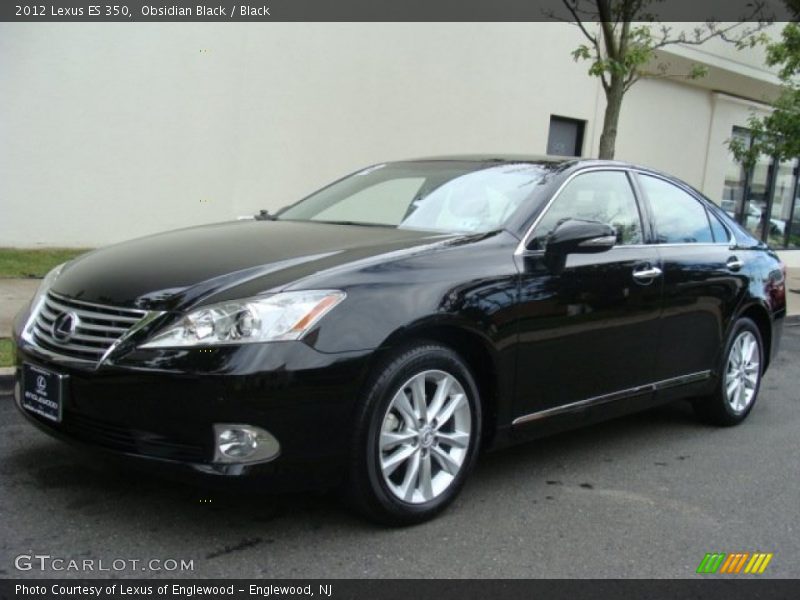 Obsidian Black / Black 2012 Lexus ES 350