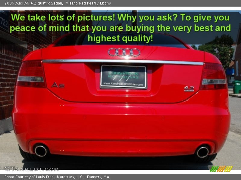 Misano Red Pearl / Ebony 2006 Audi A6 4.2 quattro Sedan