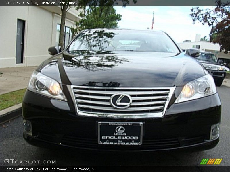 Obsidian Black / Black 2012 Lexus ES 350