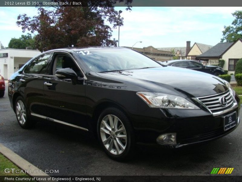 Obsidian Black / Black 2012 Lexus ES 350