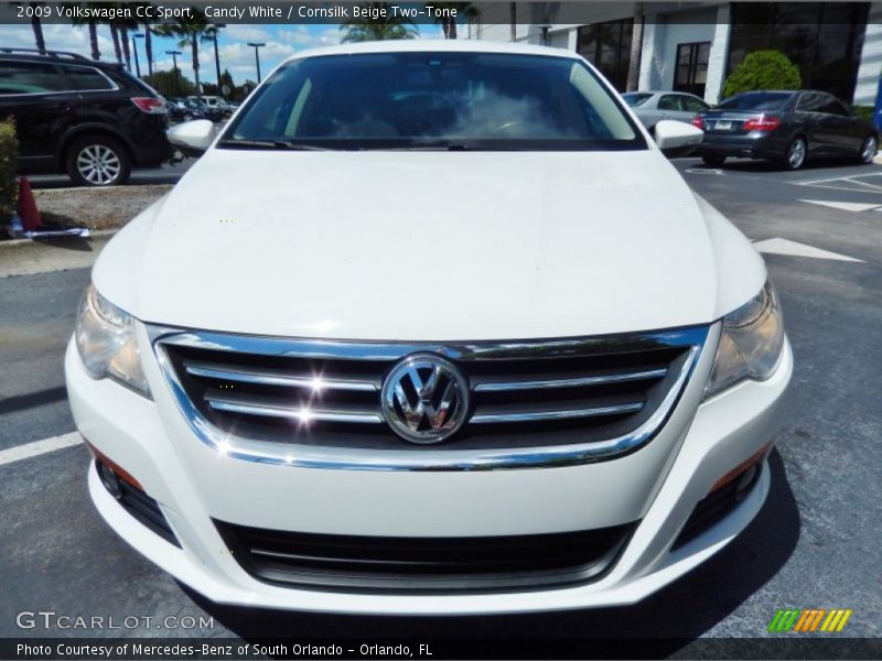 Candy White / Cornsilk Beige Two-Tone 2009 Volkswagen CC Sport