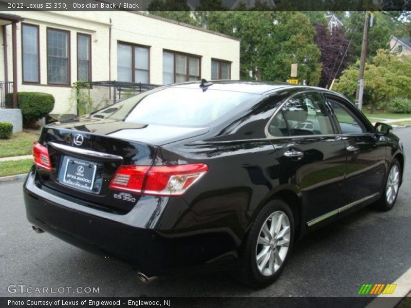 Obsidian Black / Black 2012 Lexus ES 350