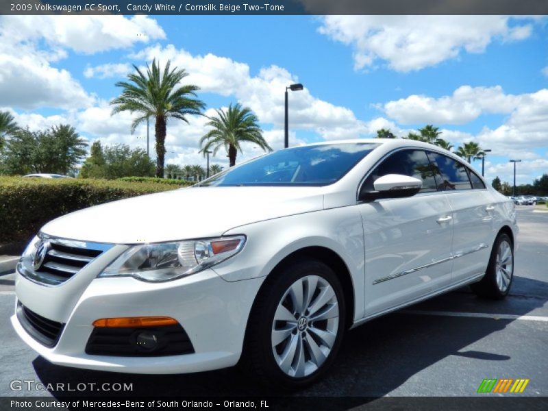 Candy White / Cornsilk Beige Two-Tone 2009 Volkswagen CC Sport