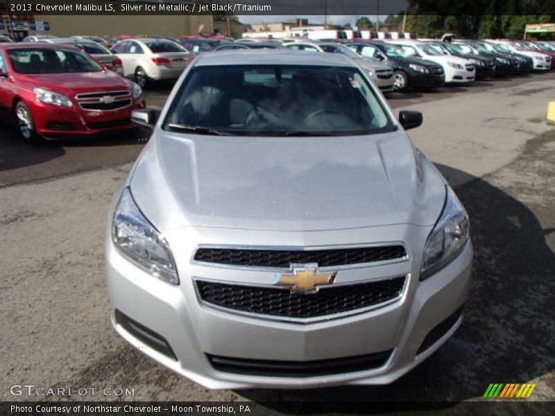 Silver Ice Metallic / Jet Black/Titanium 2013 Chevrolet Malibu LS
