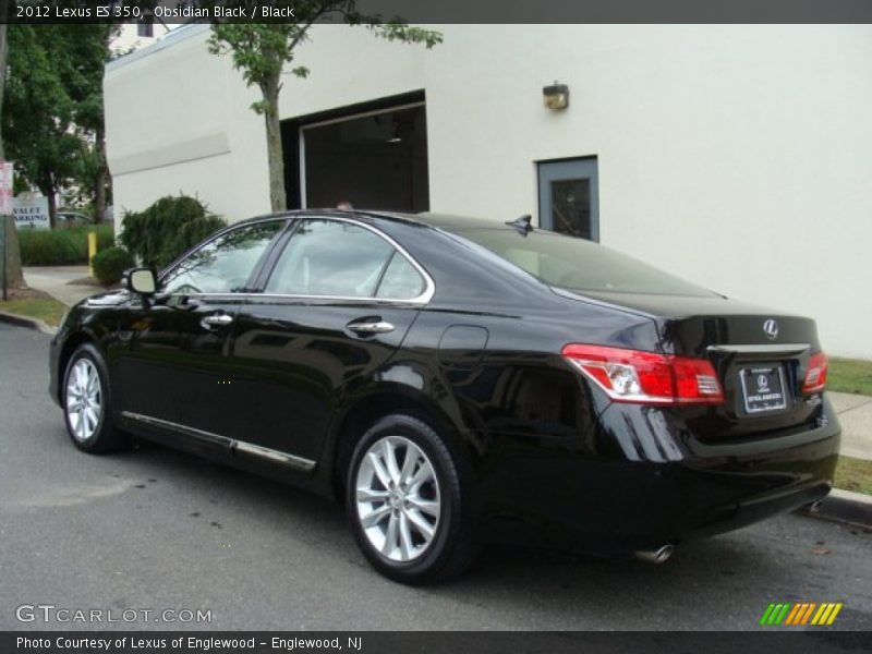 Obsidian Black / Black 2012 Lexus ES 350