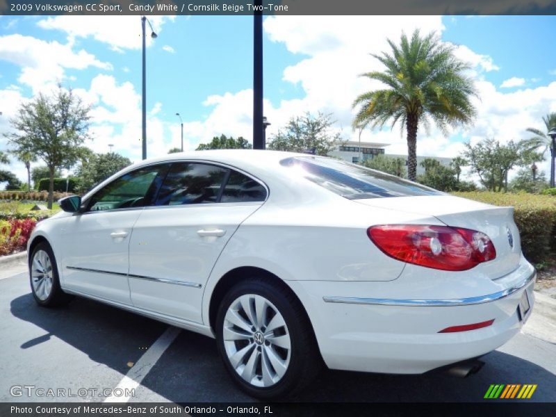 Candy White / Cornsilk Beige Two-Tone 2009 Volkswagen CC Sport