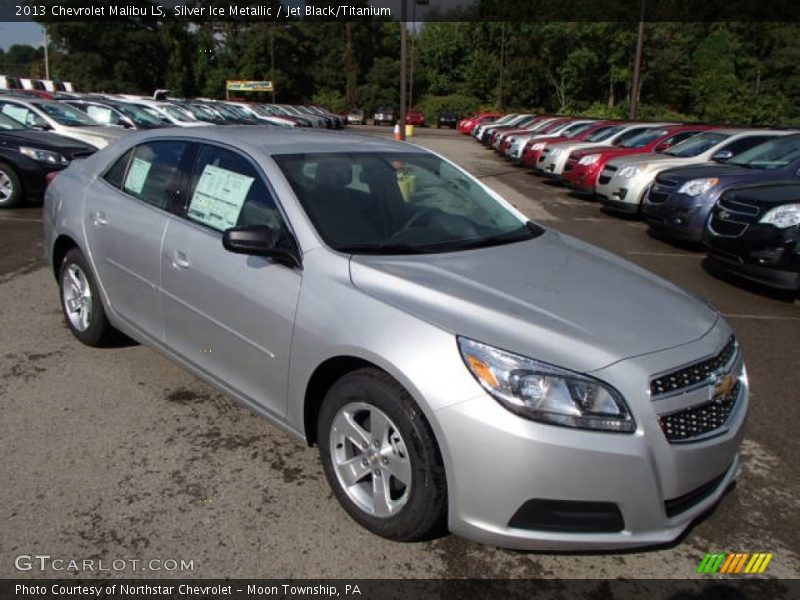 Silver Ice Metallic / Jet Black/Titanium 2013 Chevrolet Malibu LS