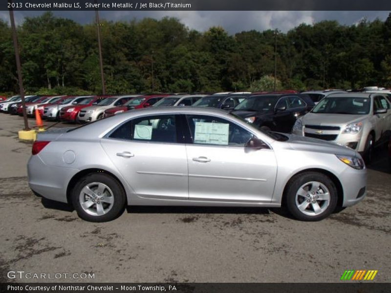 Silver Ice Metallic / Jet Black/Titanium 2013 Chevrolet Malibu LS