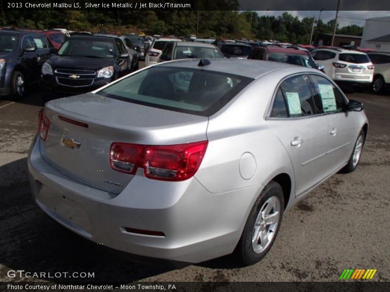Silver Ice Metallic / Jet Black/Titanium 2013 Chevrolet Malibu LS
