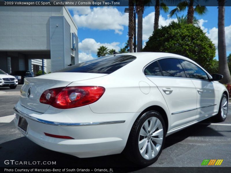 Candy White / Cornsilk Beige Two-Tone 2009 Volkswagen CC Sport