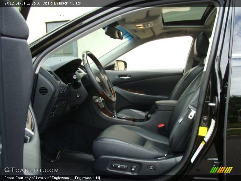 Obsidian Black / Black 2012 Lexus ES 350