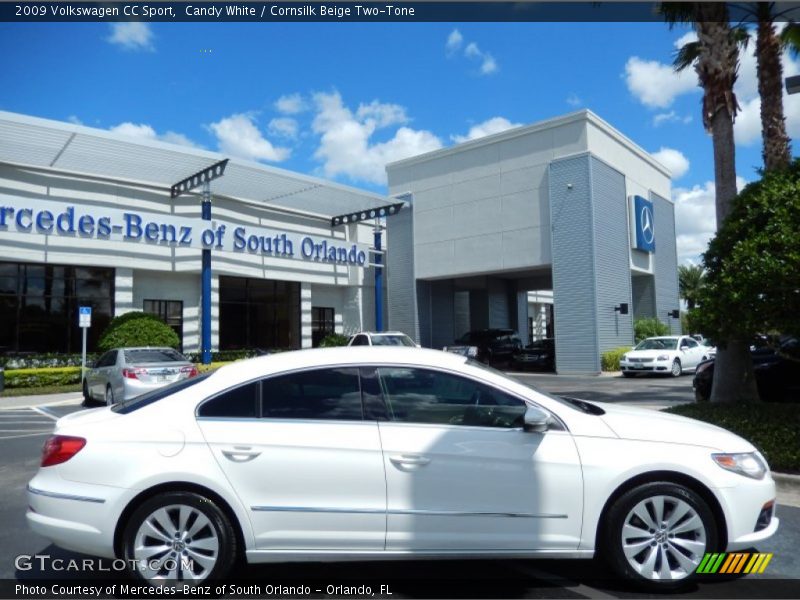 Candy White / Cornsilk Beige Two-Tone 2009 Volkswagen CC Sport