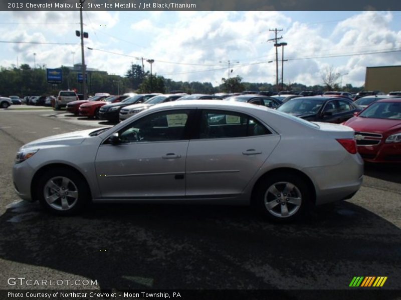 Silver Ice Metallic / Jet Black/Titanium 2013 Chevrolet Malibu LS