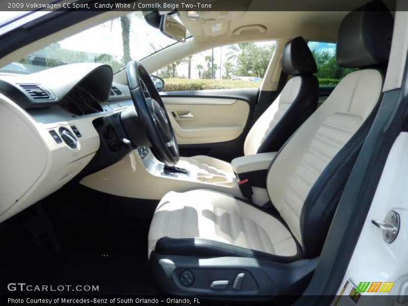 Candy White / Cornsilk Beige Two-Tone 2009 Volkswagen CC Sport