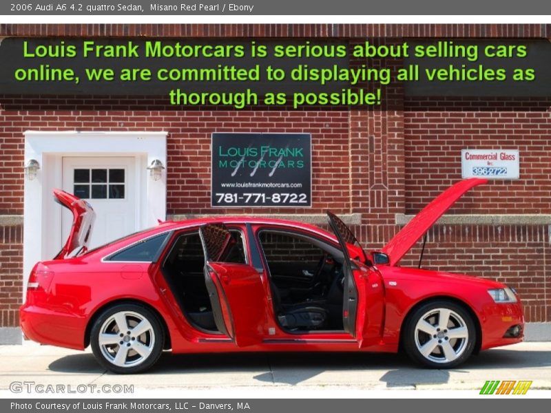 Misano Red Pearl / Ebony 2006 Audi A6 4.2 quattro Sedan
