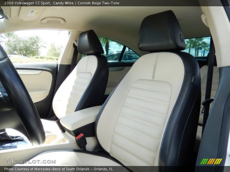 Candy White / Cornsilk Beige Two-Tone 2009 Volkswagen CC Sport