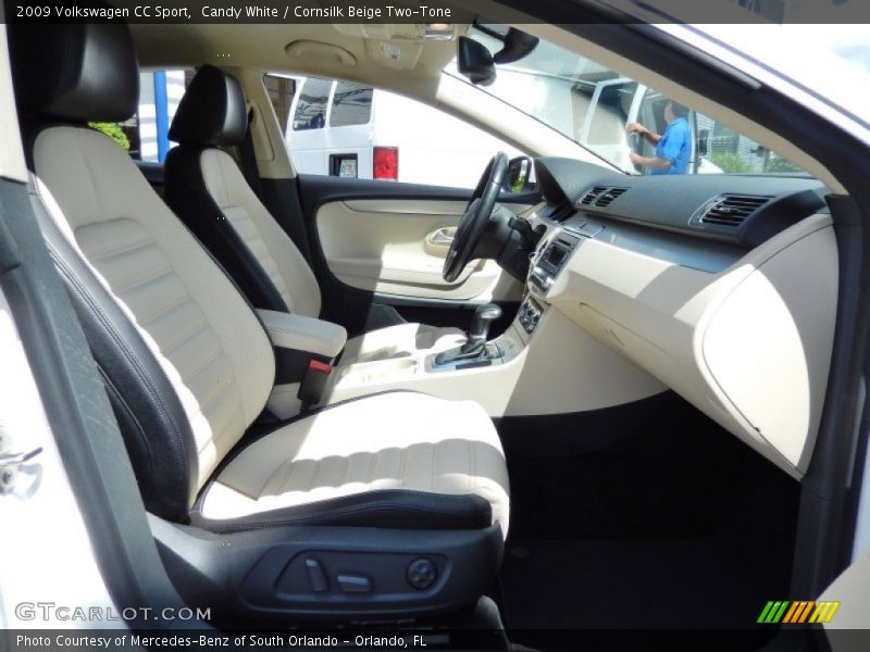 Candy White / Cornsilk Beige Two-Tone 2009 Volkswagen CC Sport