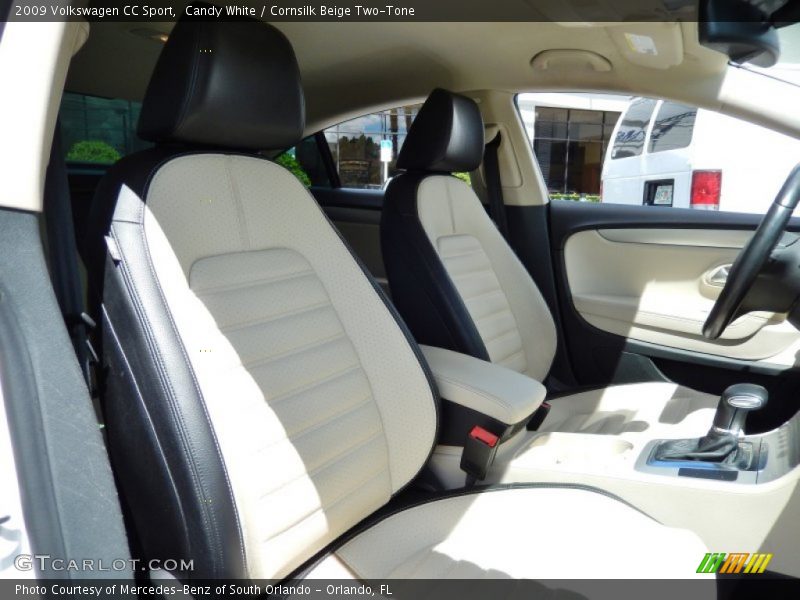 Candy White / Cornsilk Beige Two-Tone 2009 Volkswagen CC Sport