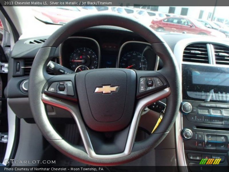 Silver Ice Metallic / Jet Black/Titanium 2013 Chevrolet Malibu LS