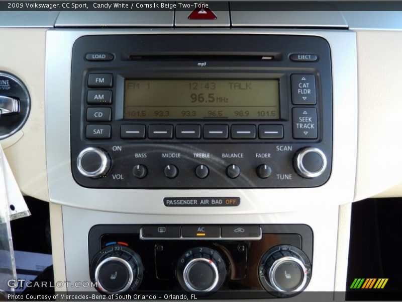 Candy White / Cornsilk Beige Two-Tone 2009 Volkswagen CC Sport